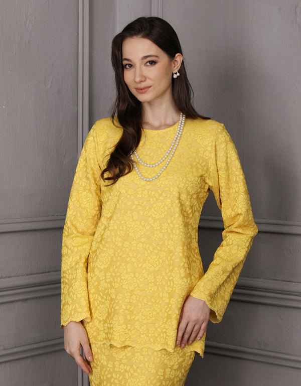 BAJU KURUNG KEDAH IRDINA (GOLDEN ROD)